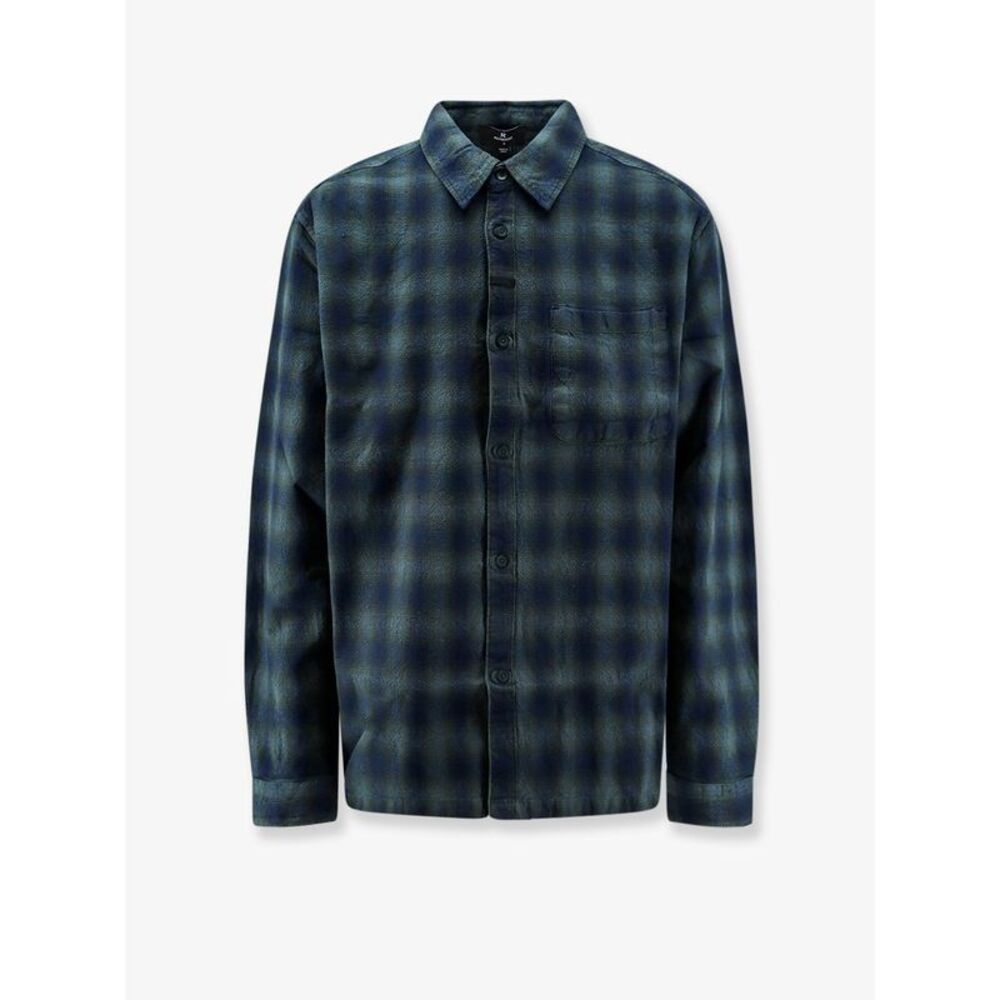 Represent Men Rasent Plaid Cotton Shirt With Check Pattern